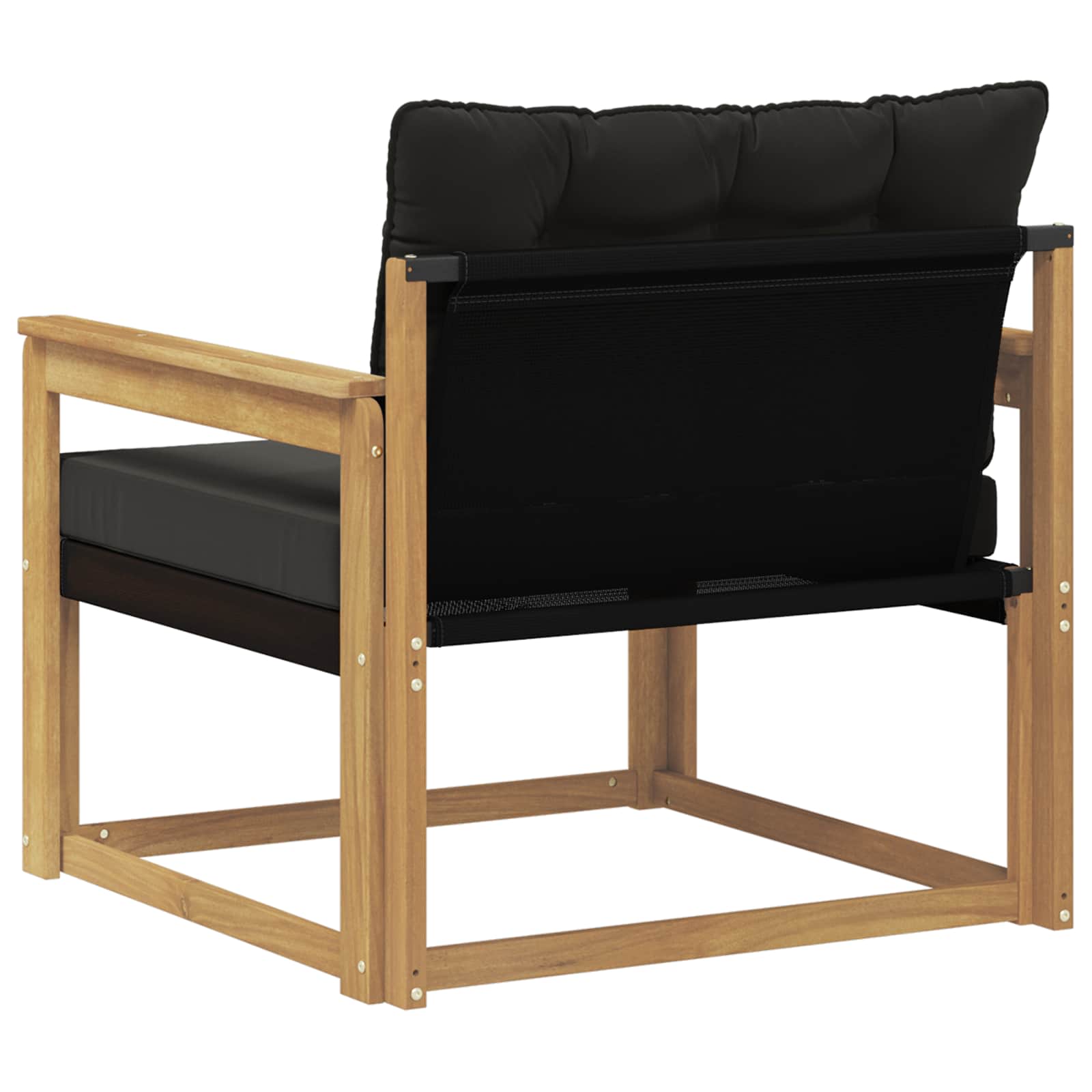 Set vanjskih sofa Čvrsto drvo akacije i Textilene Bijela