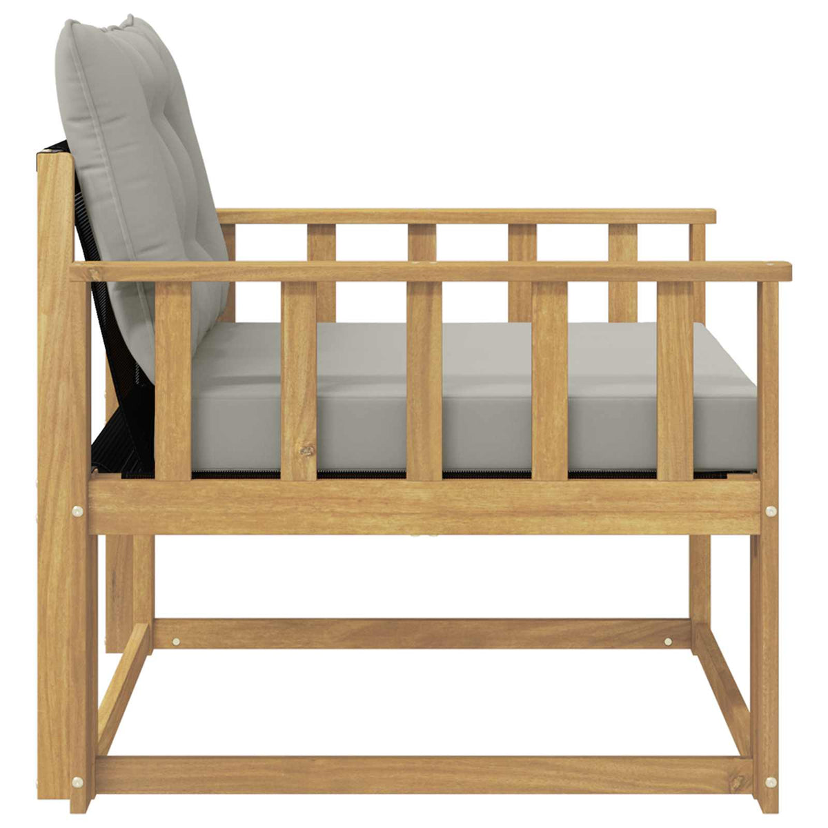 Set vanjskih sofa Čvrsto drvo akacije i Textilene