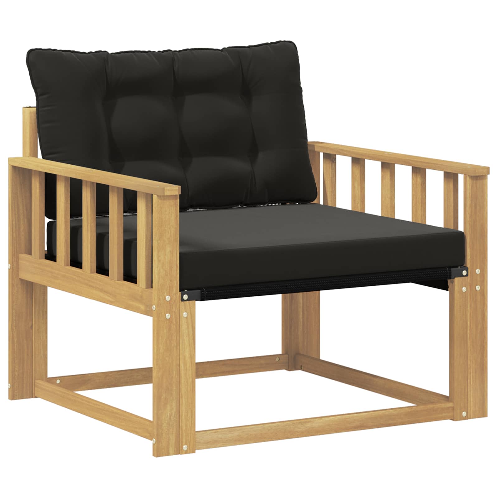 Set vanjskih sofa Čvrsto drvo akacije i Textilene Bijela