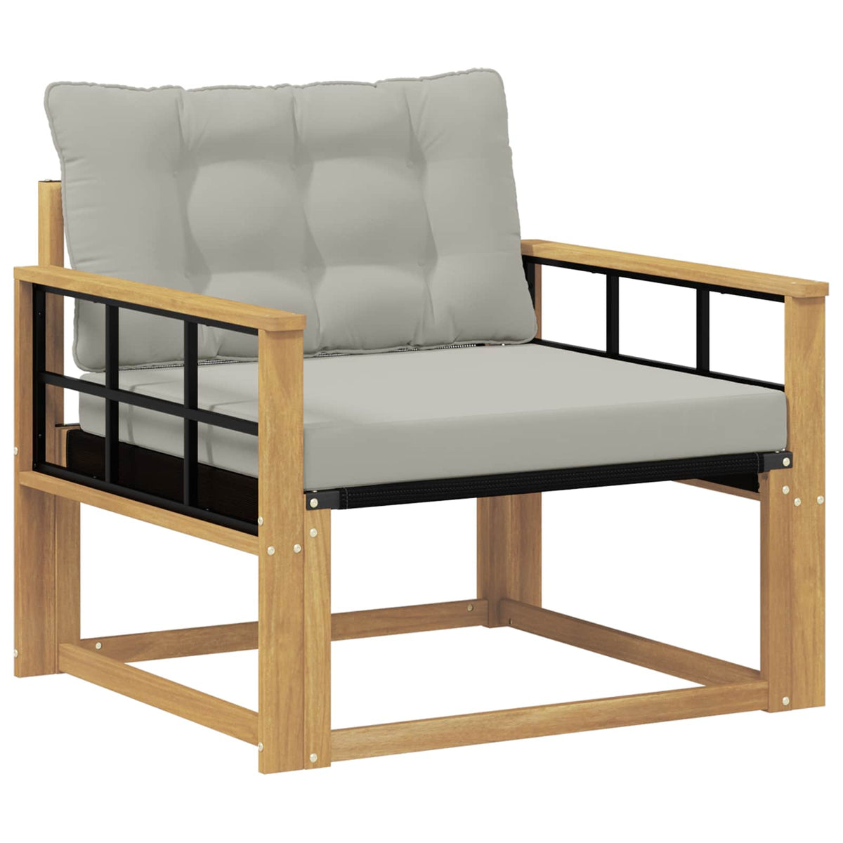 Set vanjskih sofa Čvrsto drvo akacije i Textilene
