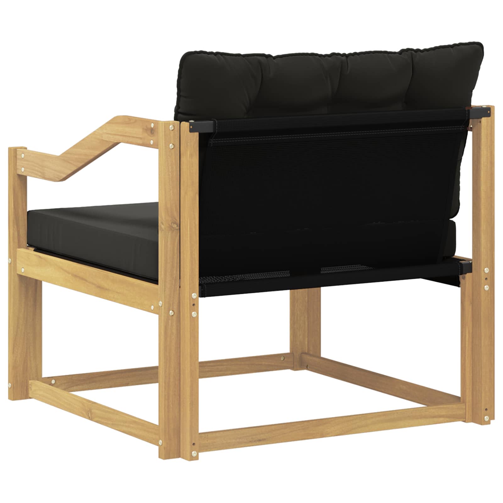 Set vanjskih sofa Čvrsto drvo akacije i Textilene Bijela