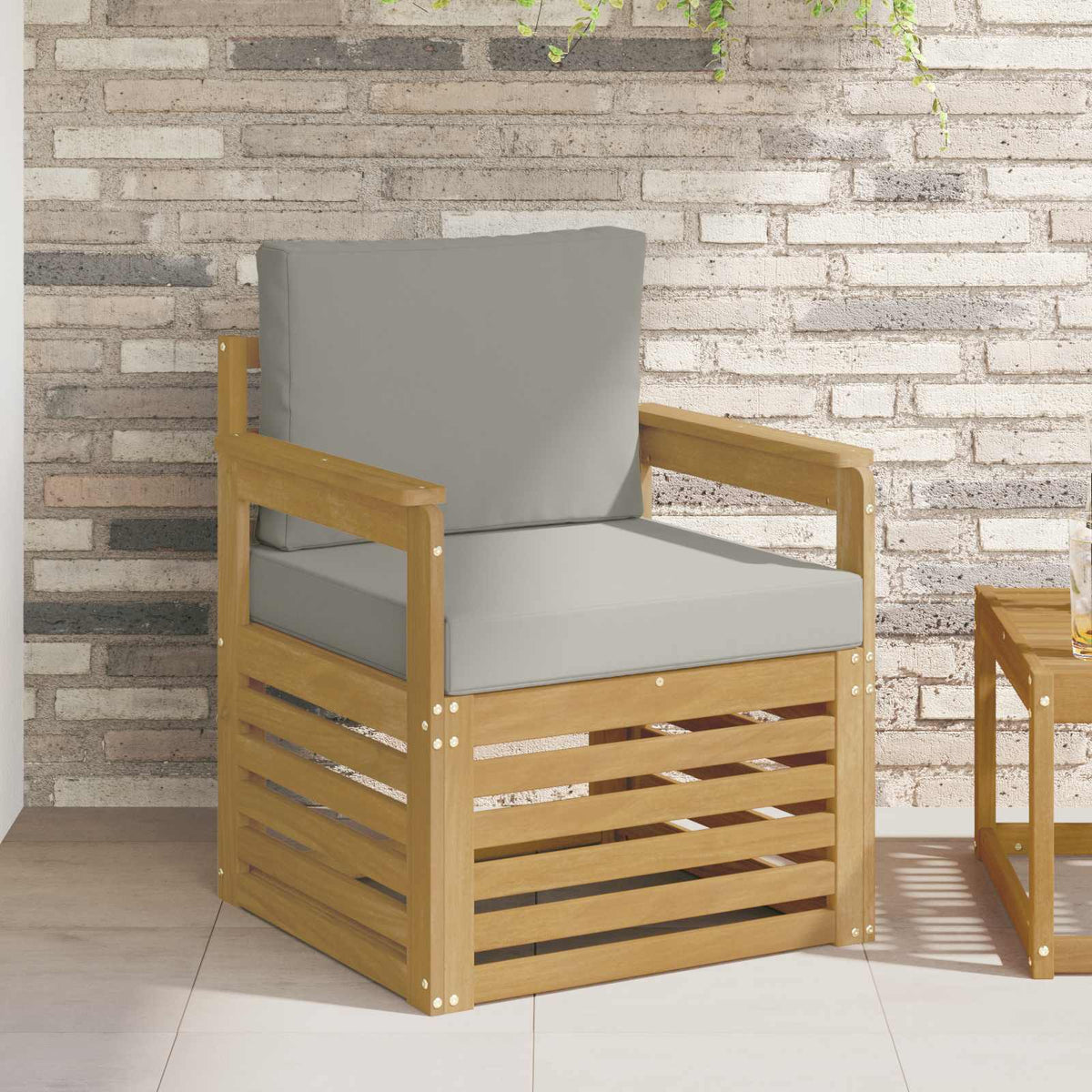 2 Komad Set vanjskih sofa Poliester Bijela i svijetlosiva