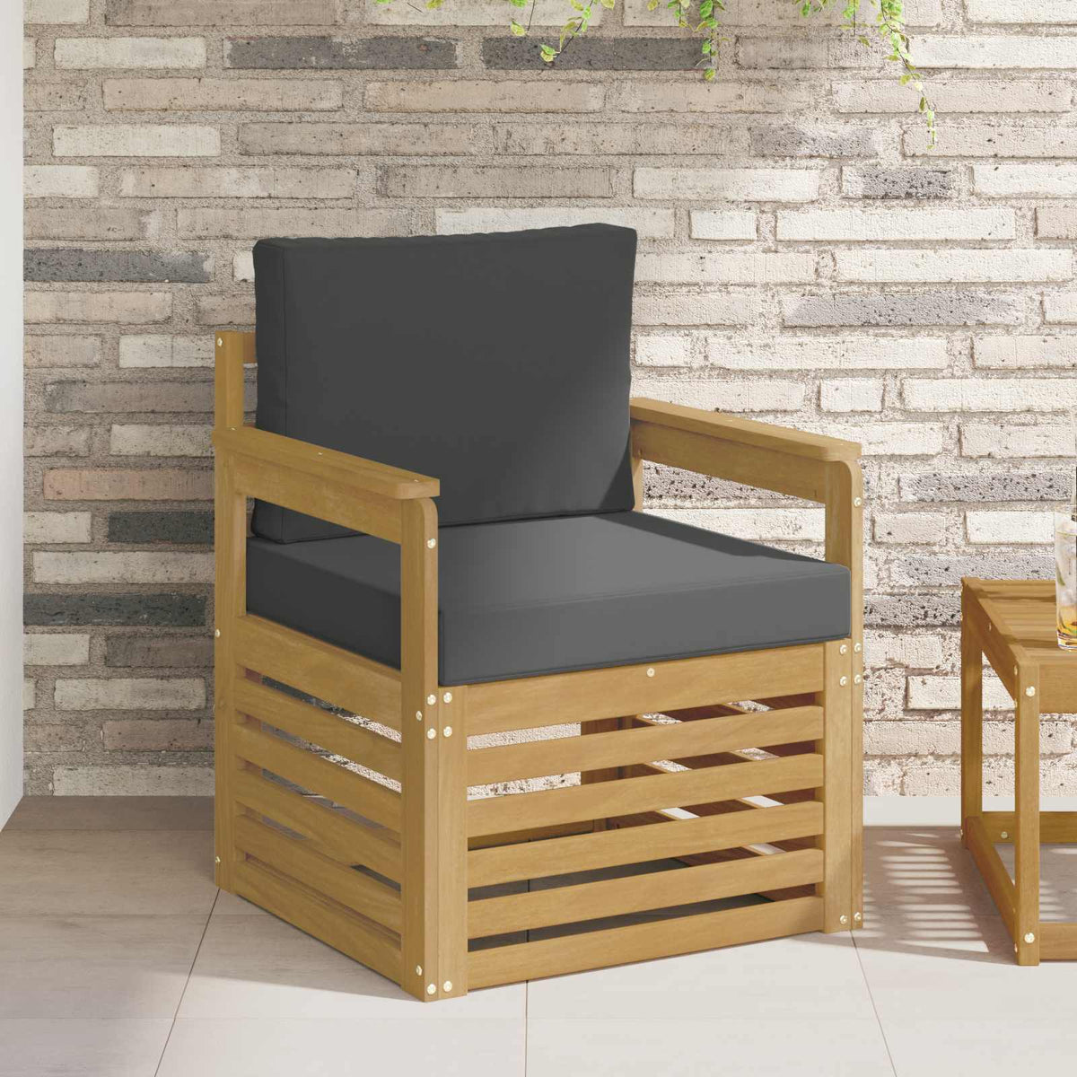2 Komad Set vanjskih sofa Poliester Bijela i Antracit