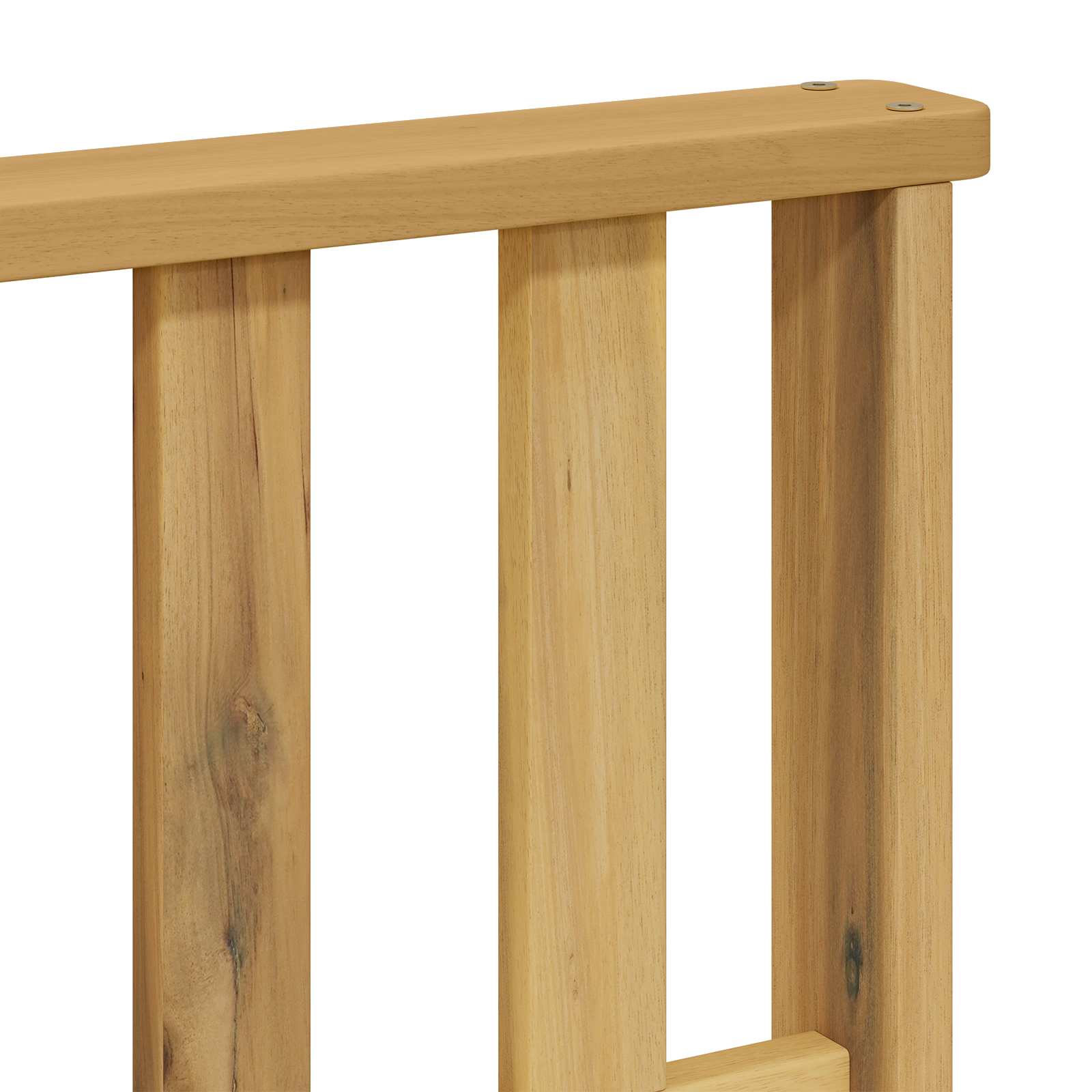 2 Komad Set vanjskih sofa Čvrsto drvo akacije Bijela