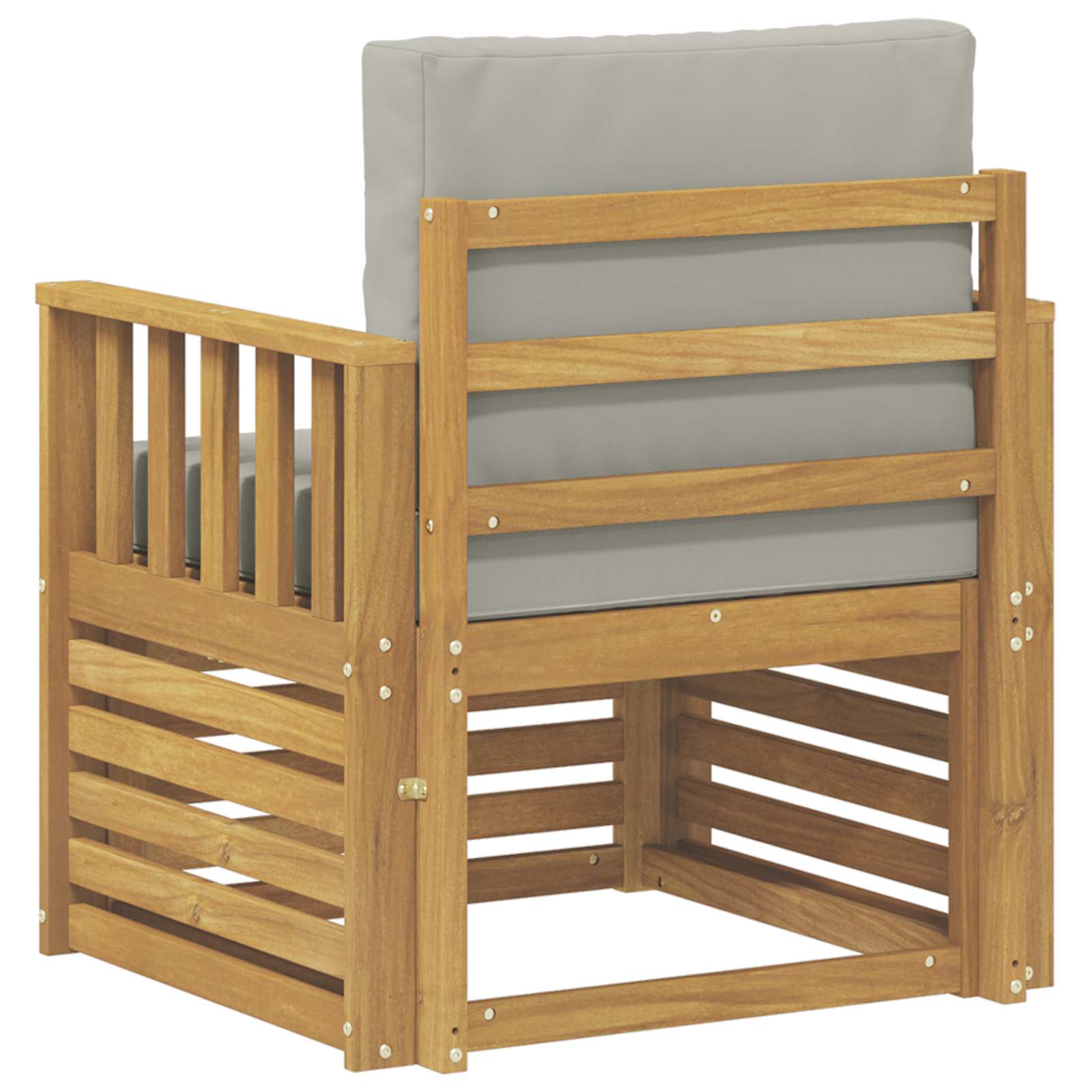 2 Komad Set vanjskih sofa Poliester Bijela i svijetlosiva