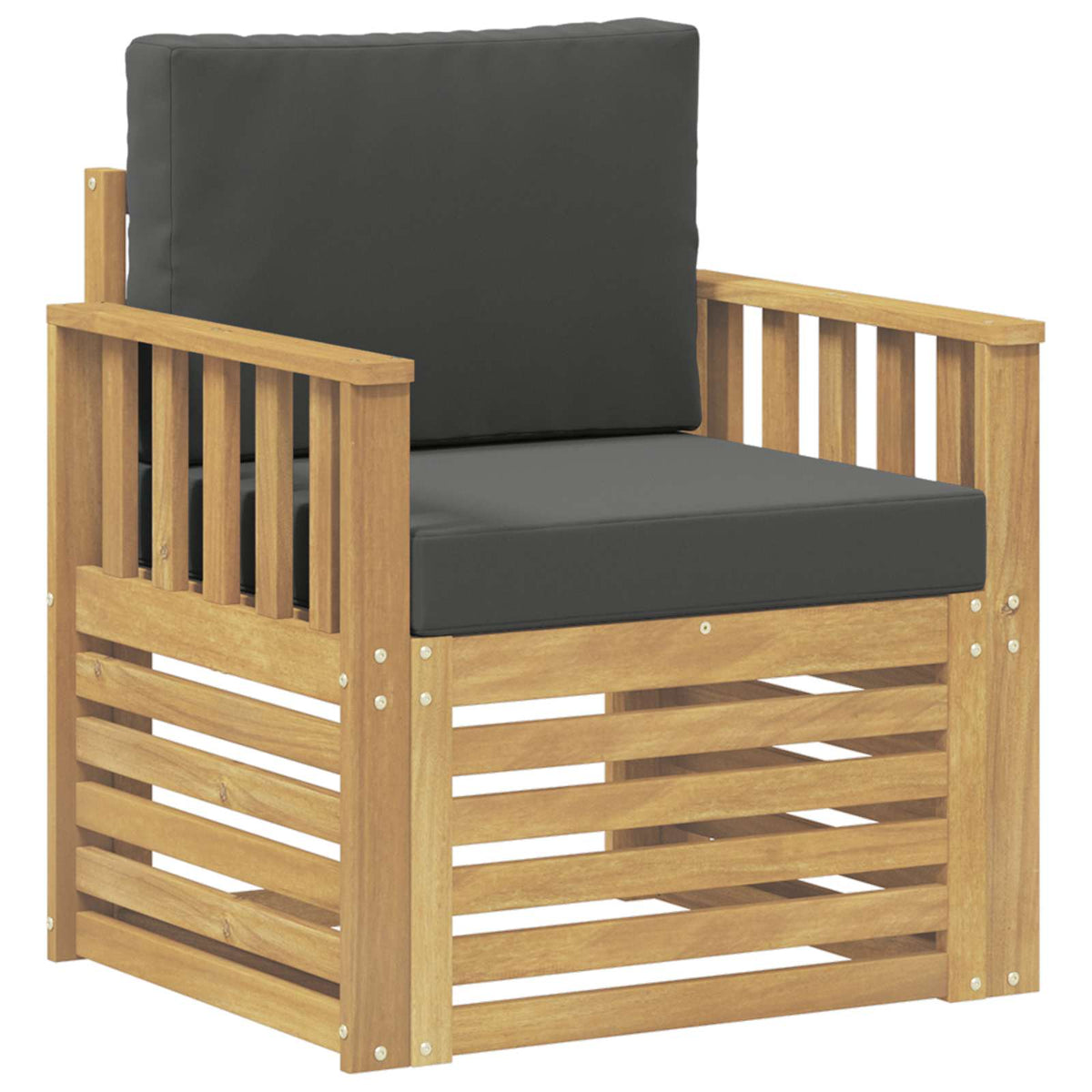 2 Komad Set vanjskih sofa Poliester Bijela i Antracit