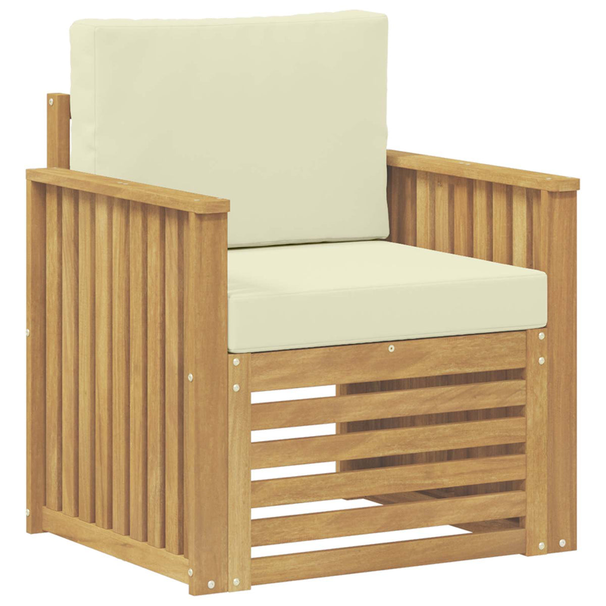 Set vanjskih sofa Poliester Bijela