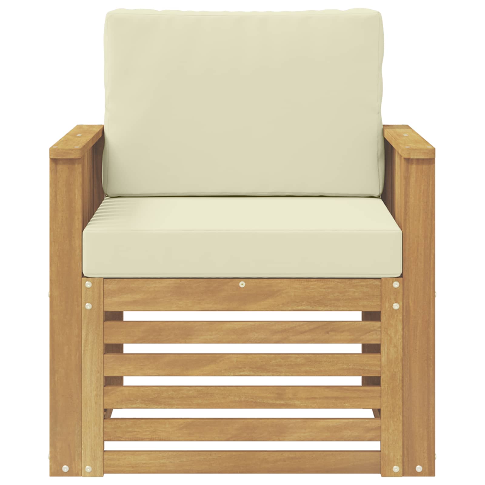 Set vanjskih sofa Poliester Bijela