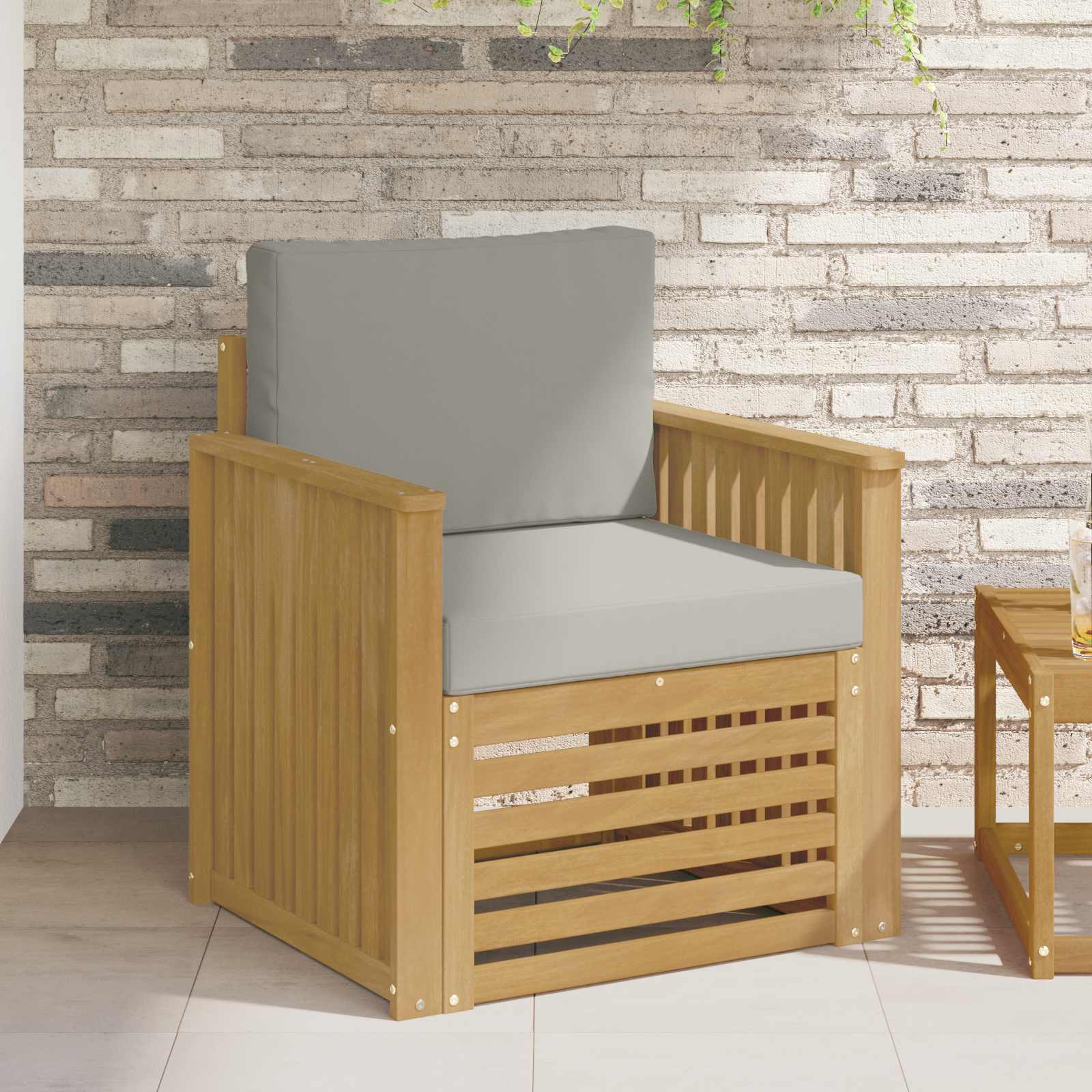 Set vanjskih sofa Poliester Bijela