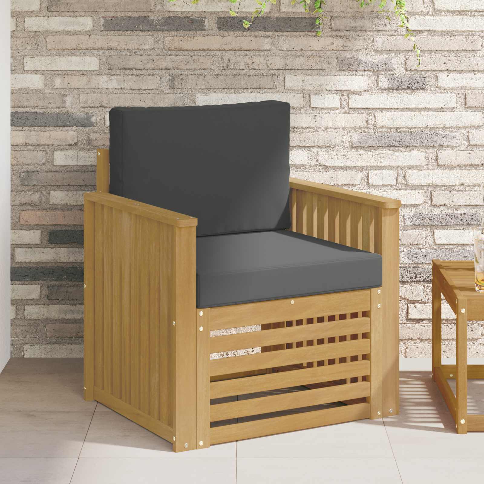 Set vanjskih sofa Poliester Bijela
