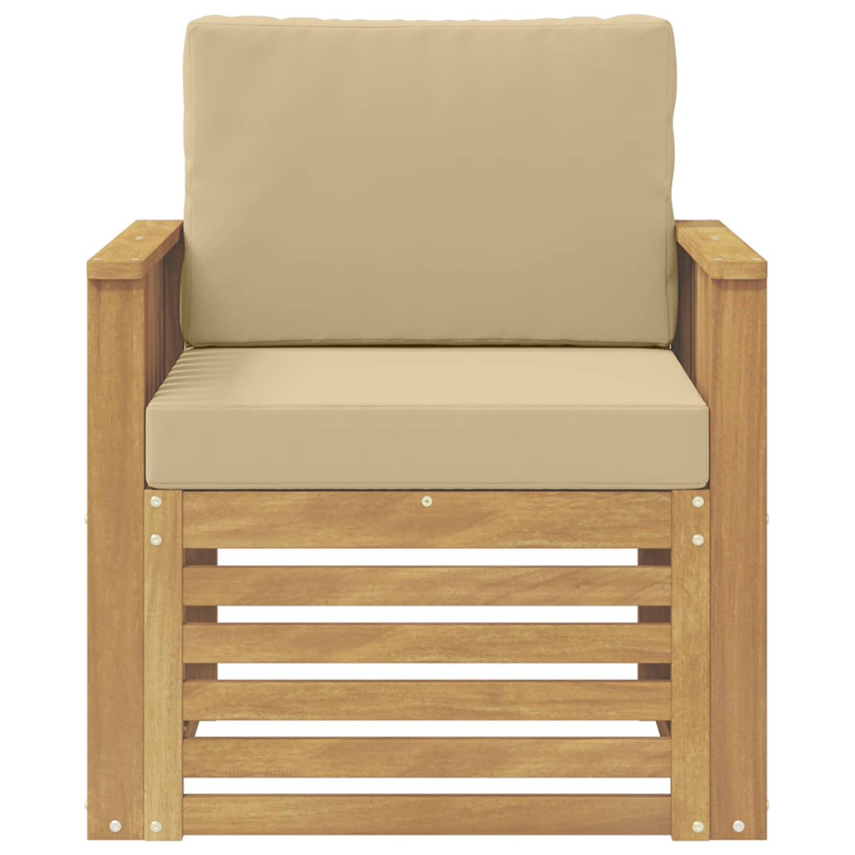 Set vanjskih sofa Poliester Bijela