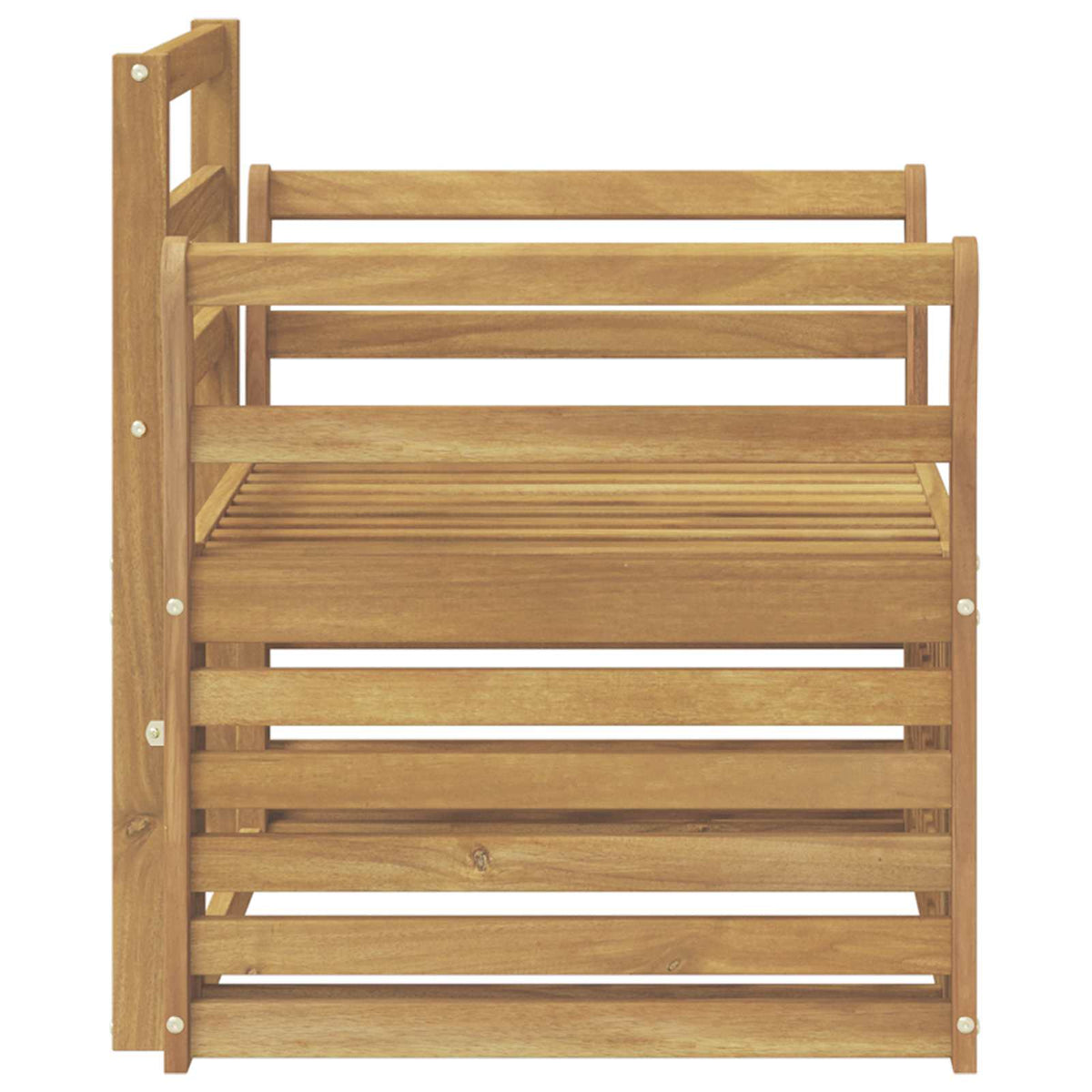 Set vanjskih sofa Čvrsto drvo akacije Bijela