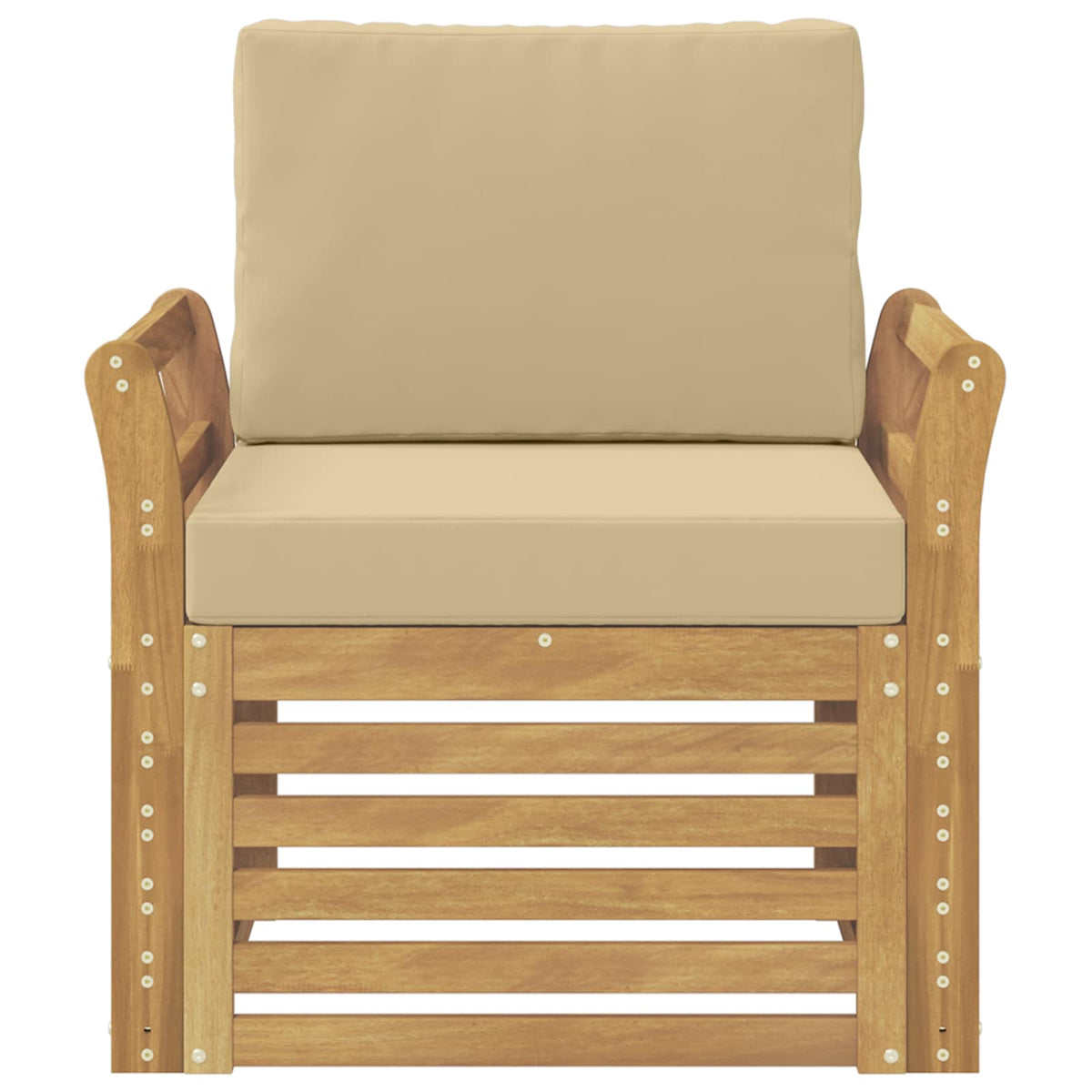Set vanjskih sofa Poliester Bijela