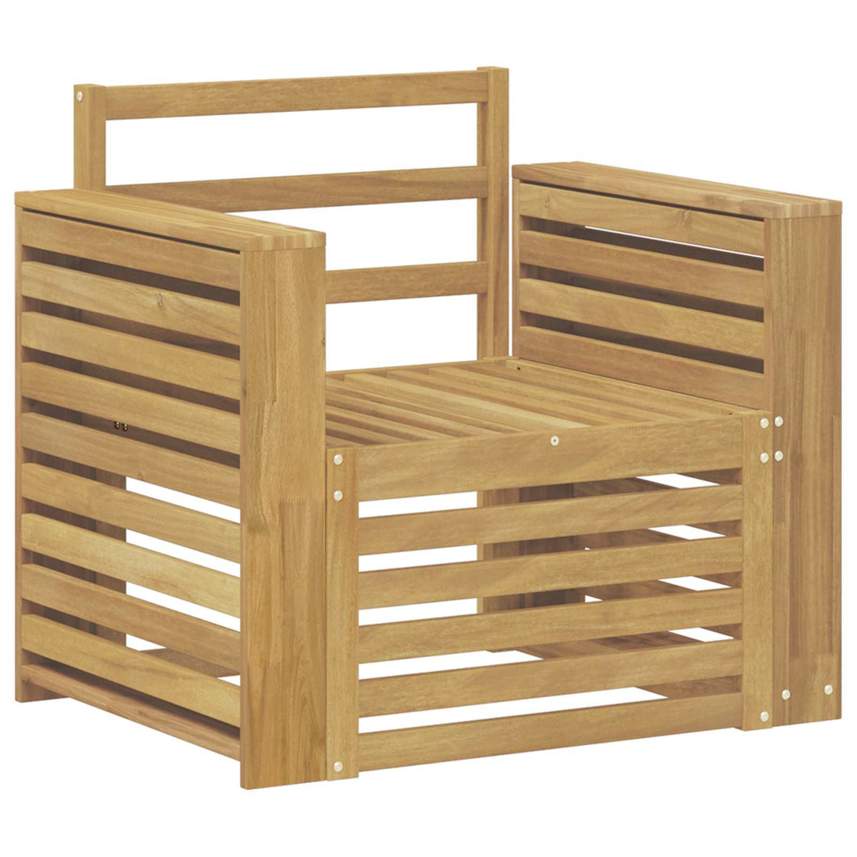 Set vanjskih sofa Čvrsto drvo akacije Bijela