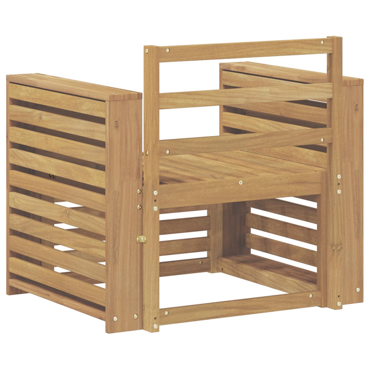 Set vanjskih sofa Čvrsto drvo akacije Bijela