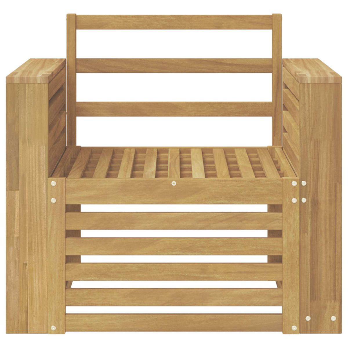 Set vanjskih sofa Čvrsto drvo akacije Bijela