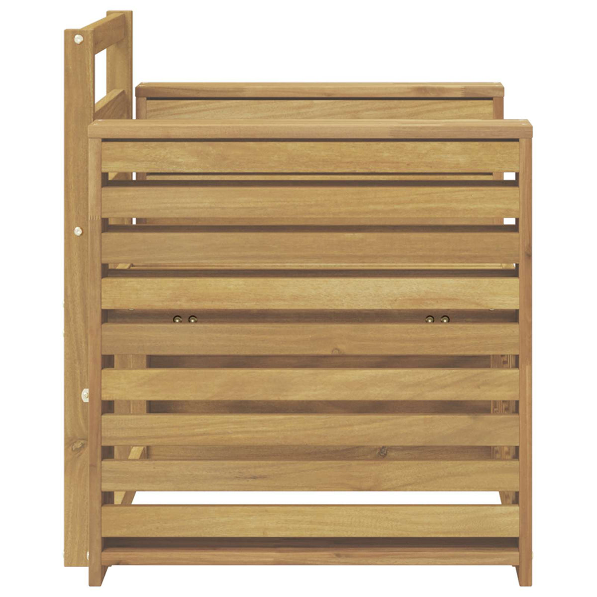 Set vanjskih sofa Čvrsto drvo akacije Bijela