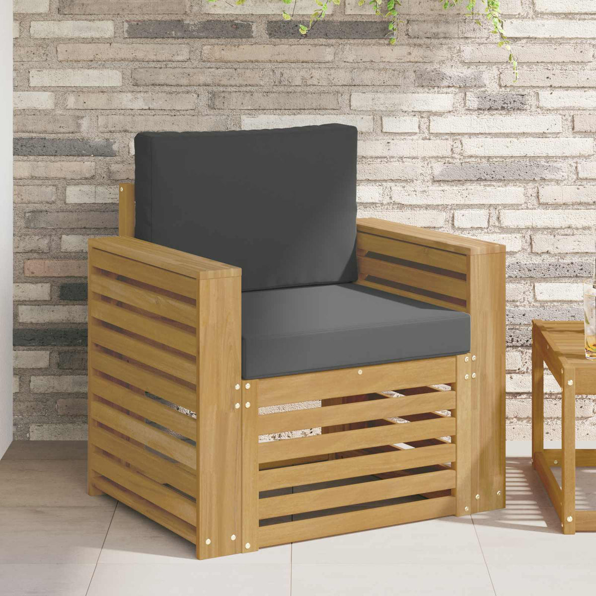 Set vanjskih sofa Poliester Bijela