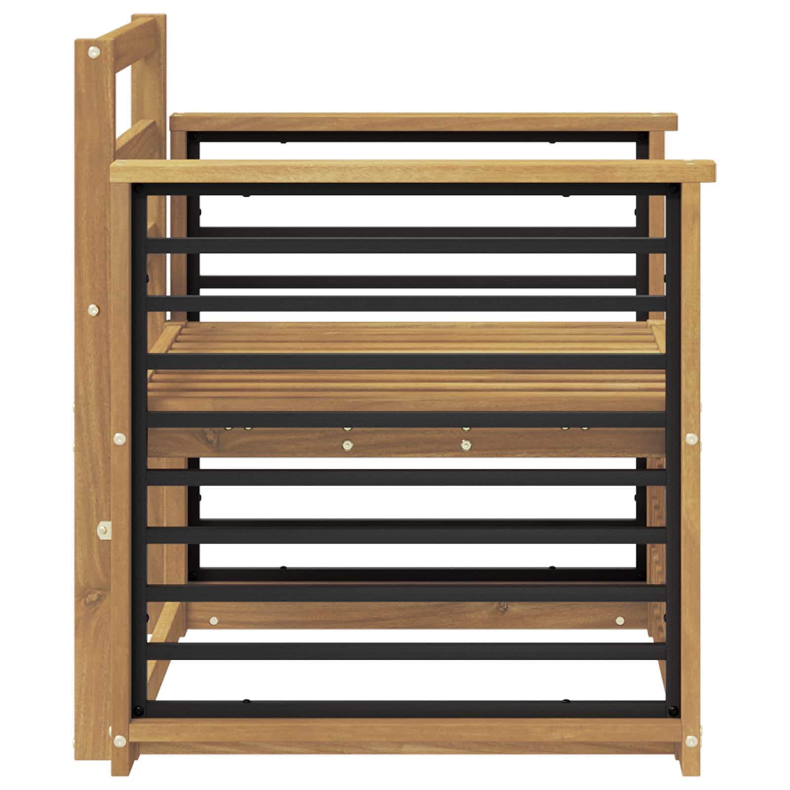 Set vanjskih sofa Čvrsto drvo akacije Bijela