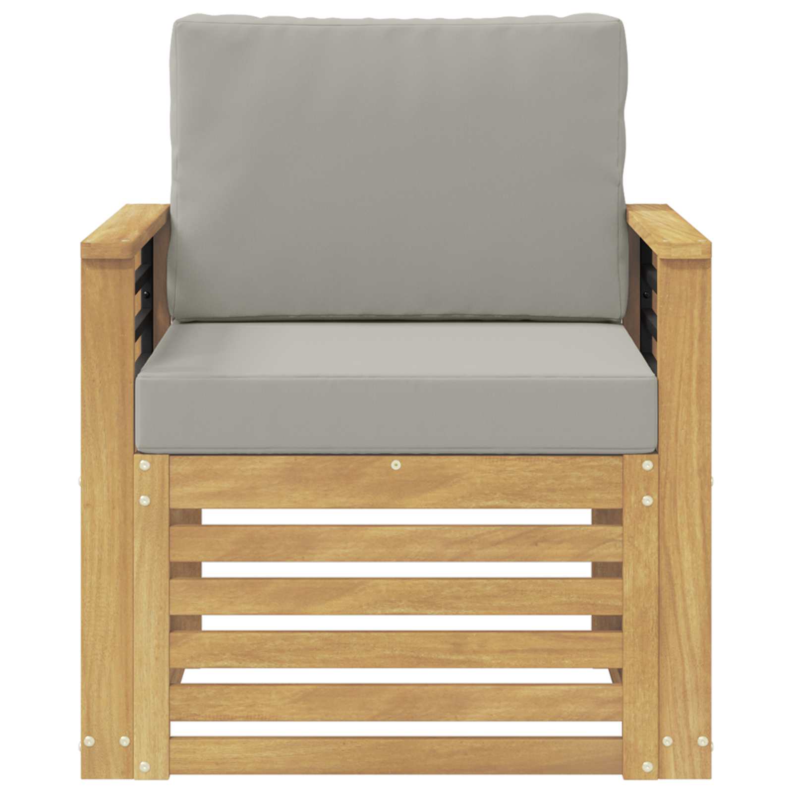 Set vanjskih sofa Poliester Bijela