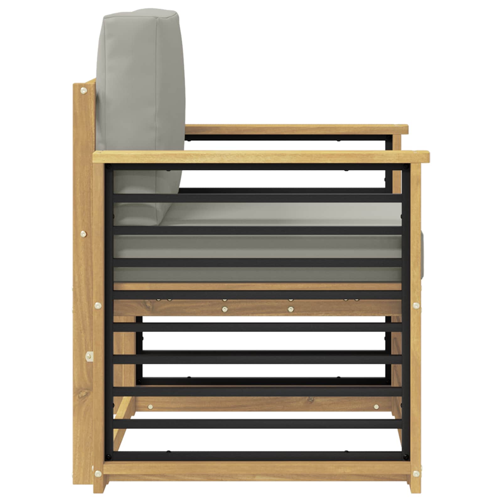 Set vanjskih sofa Poliester Bijela