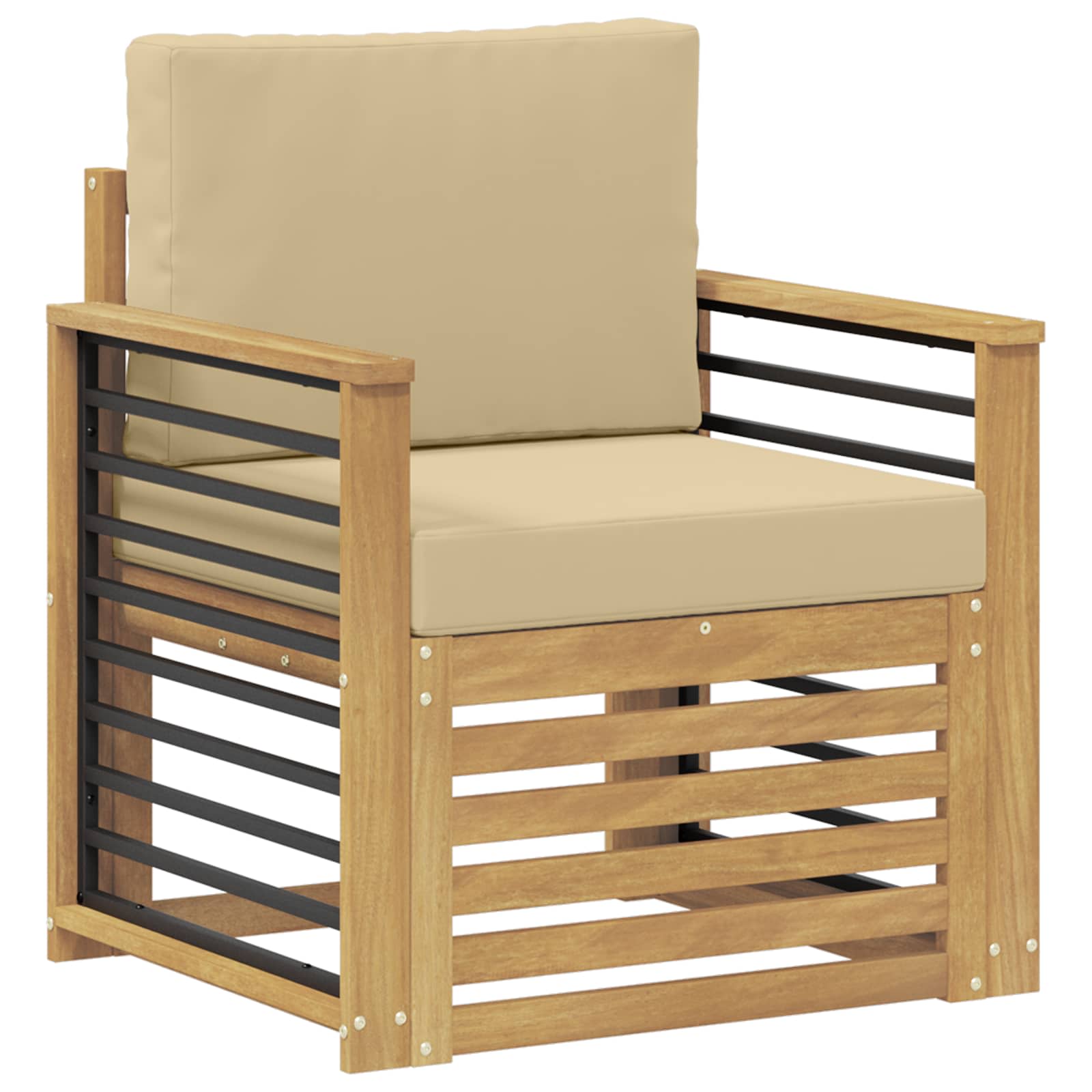Set vanjskih sofa Poliester Bijela