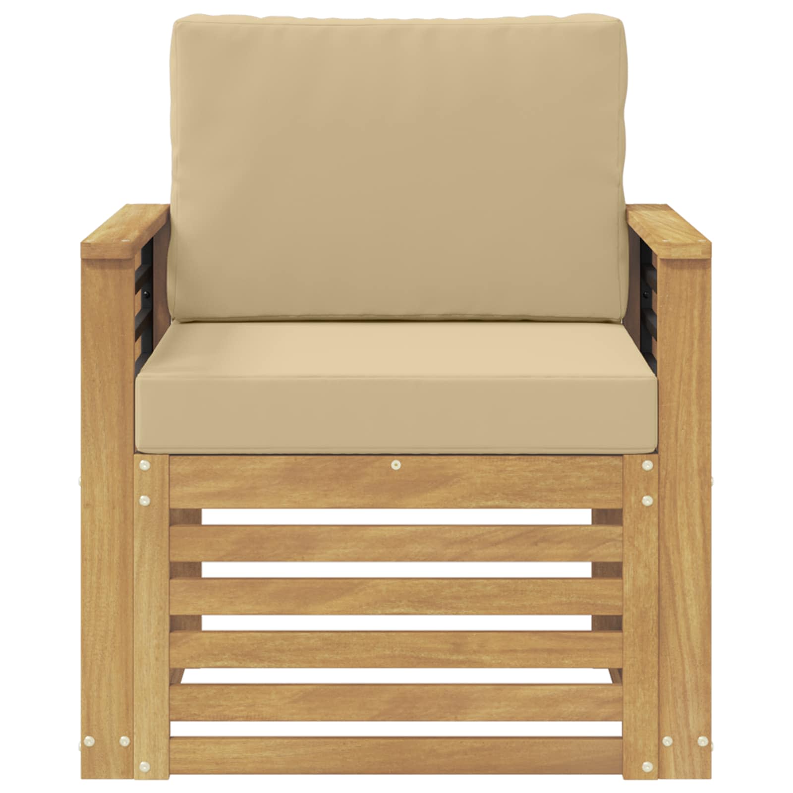 Set vanjskih sofa Poliester Bijela