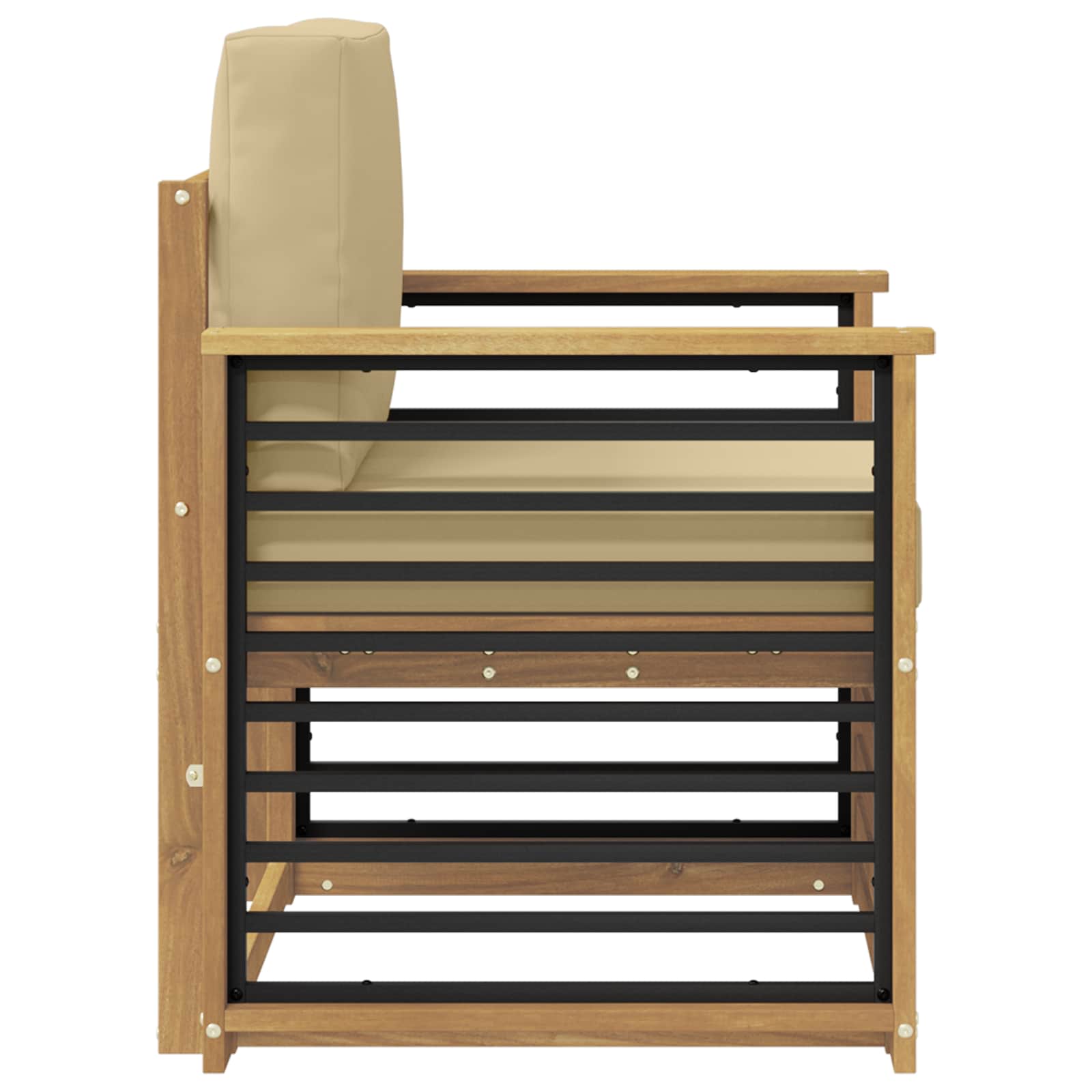 Set vanjskih sofa Poliester Bijela