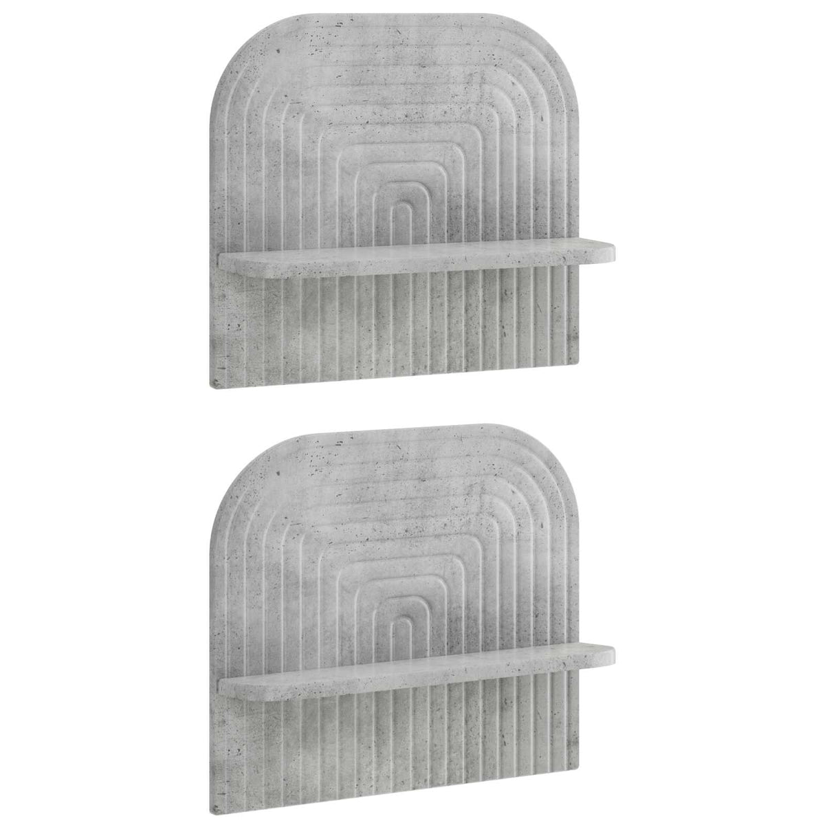Zidna polica 2 kom. Betonska siva 41 x 13,5 x 37,5 cm