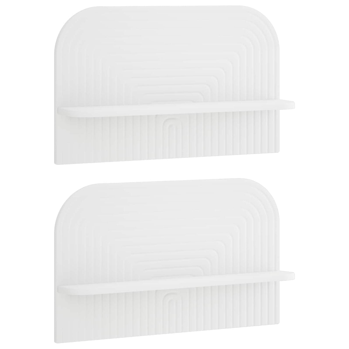 Zidna polica 2 kom. Bijela 60 x 13,5 x 37,5 cm Prerađeno drvo