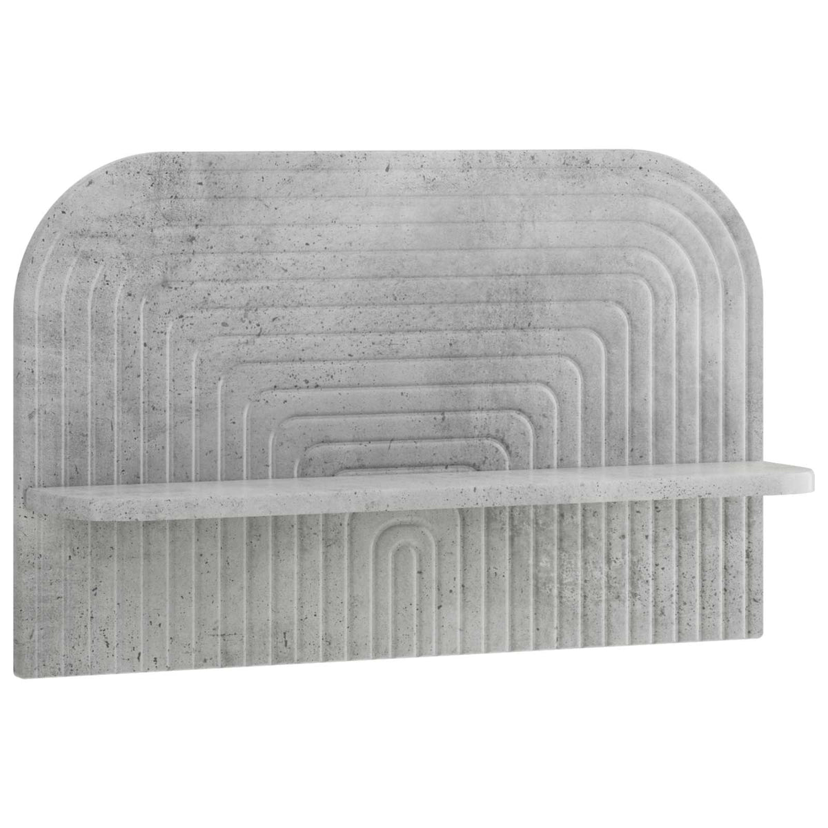 Zidna polica 2 kom. Betonska siva 60 x 13.5 x 37.5 cm