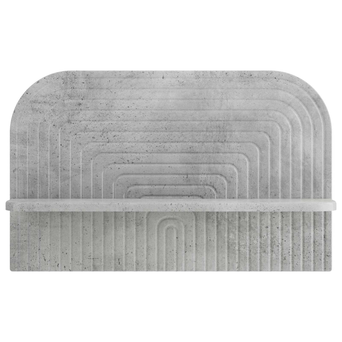 Zidna polica 2 kom. Betonska siva 60 x 13.5 x 37.5 cm