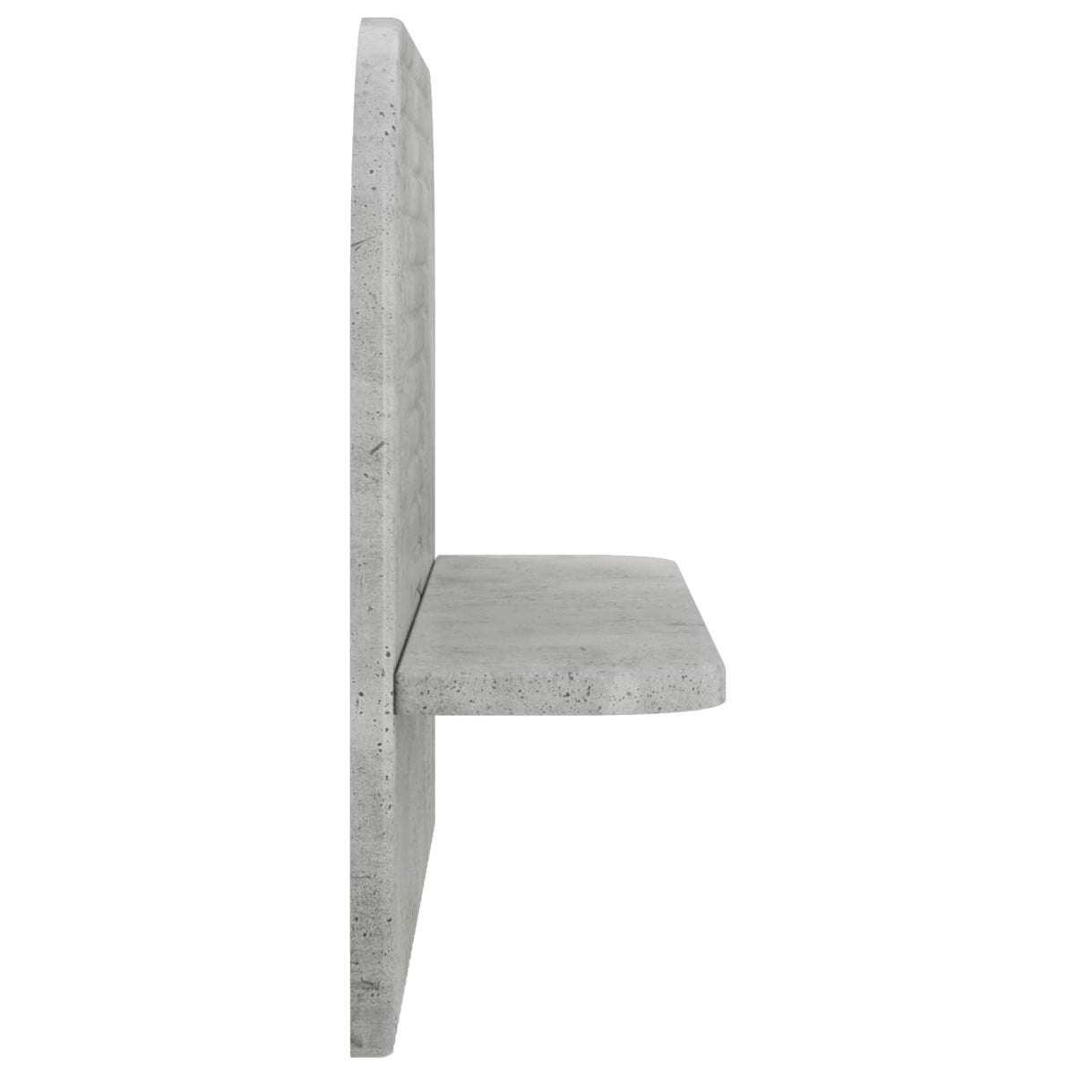 Zidna polica 2 kom. Betonska siva 60 x 13.5 x 37.5 cm
