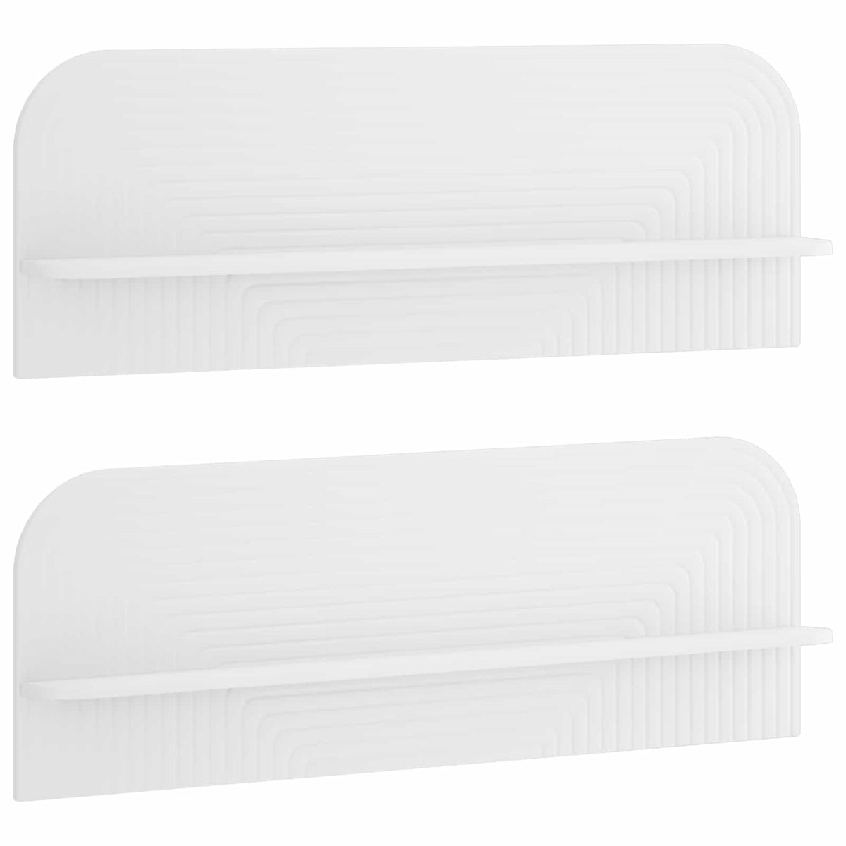 Zidna polica 2 kom. Bijela 102 x 13.5 x 37.5 cm Prerađeno drvo