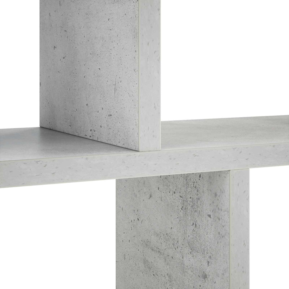 Zidna polica Betonska siva 100 x 17 x 45.5 cm prerađeno drvo