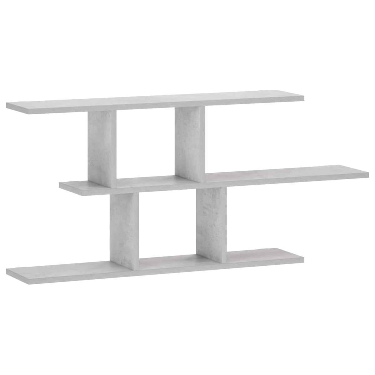 Zidna polica Betonska siva 100 x 17 x 45.5 cm prerađeno drvo