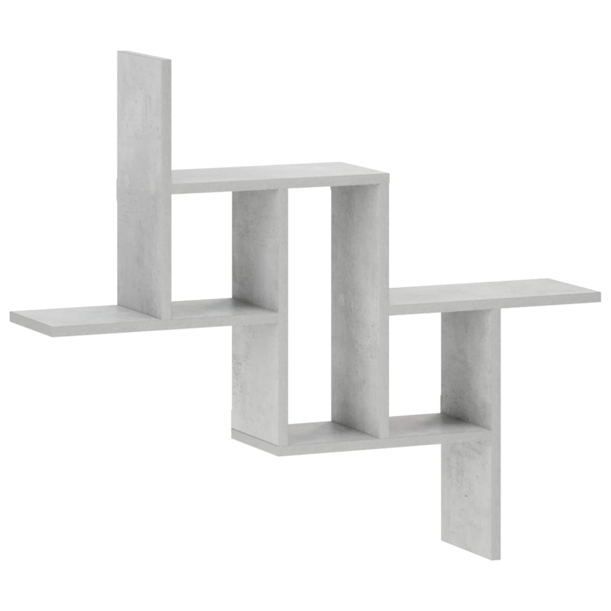 Polica na zidu Betonska siva 87 x 17 x 75 cm Konstruirano drvo