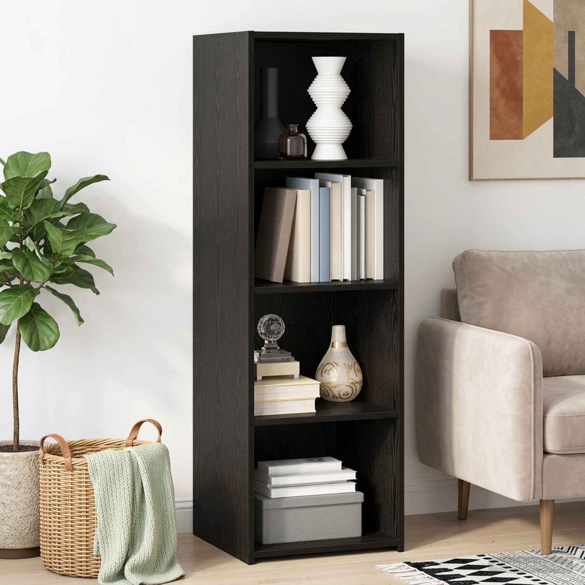 Visoka komoda 40x41x124 cm od konstruiranog drva