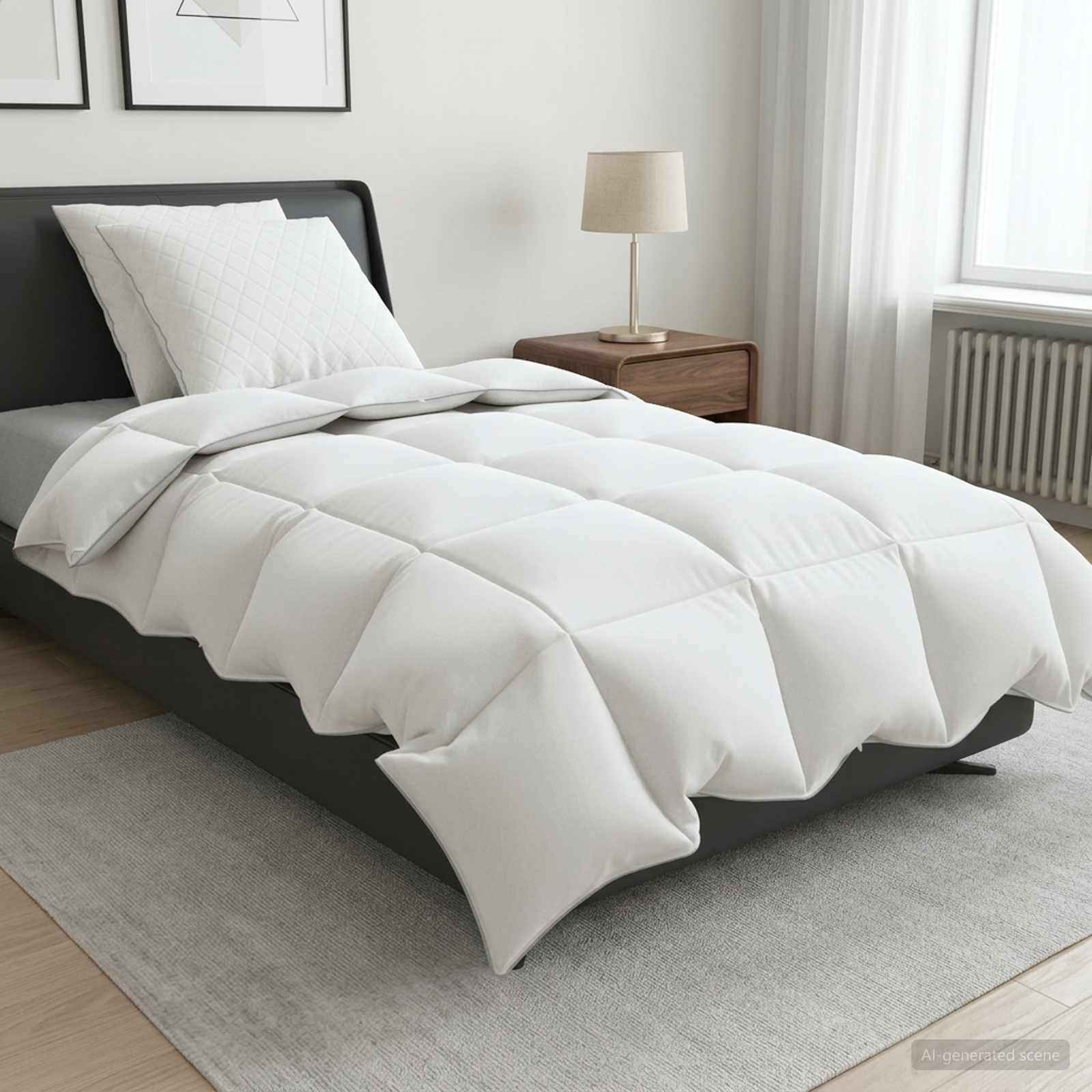 90% guska dol set FULDA 3 kom. 155 x 220 cm Zima 300 GSM Bijela