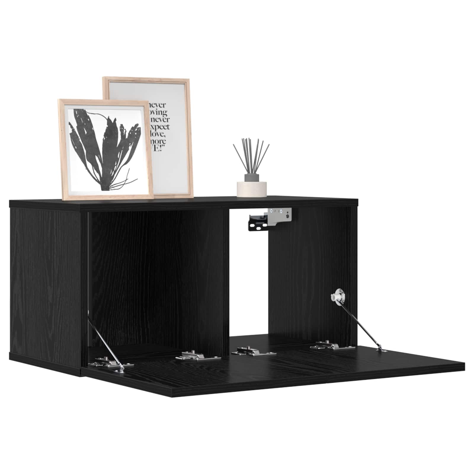 Set TV komoda 10 pcs 180 x 30 x 30 cm Crni hrast