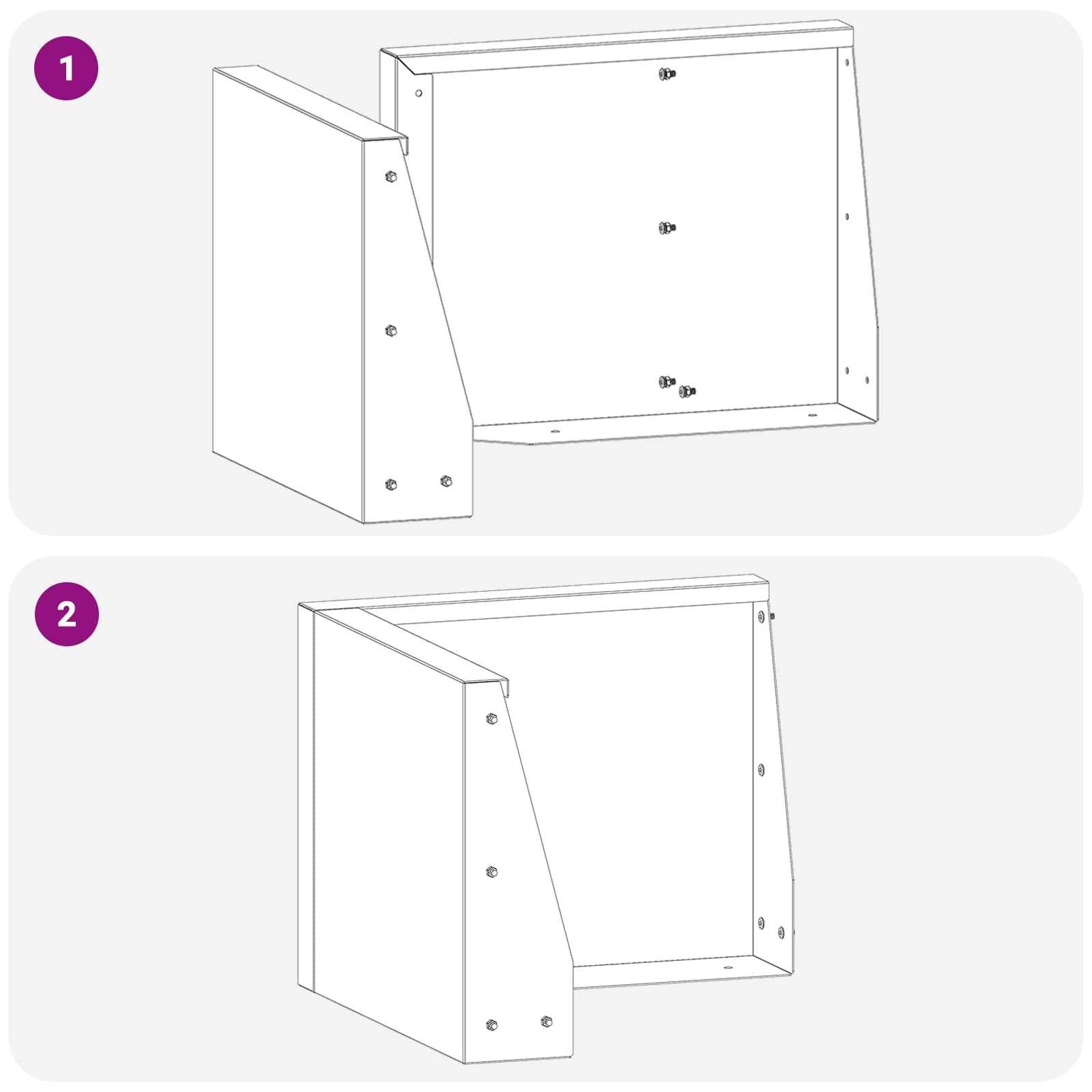 Zid za zadržavanje 50 x 50 x 30 cm Čelik Antracit
