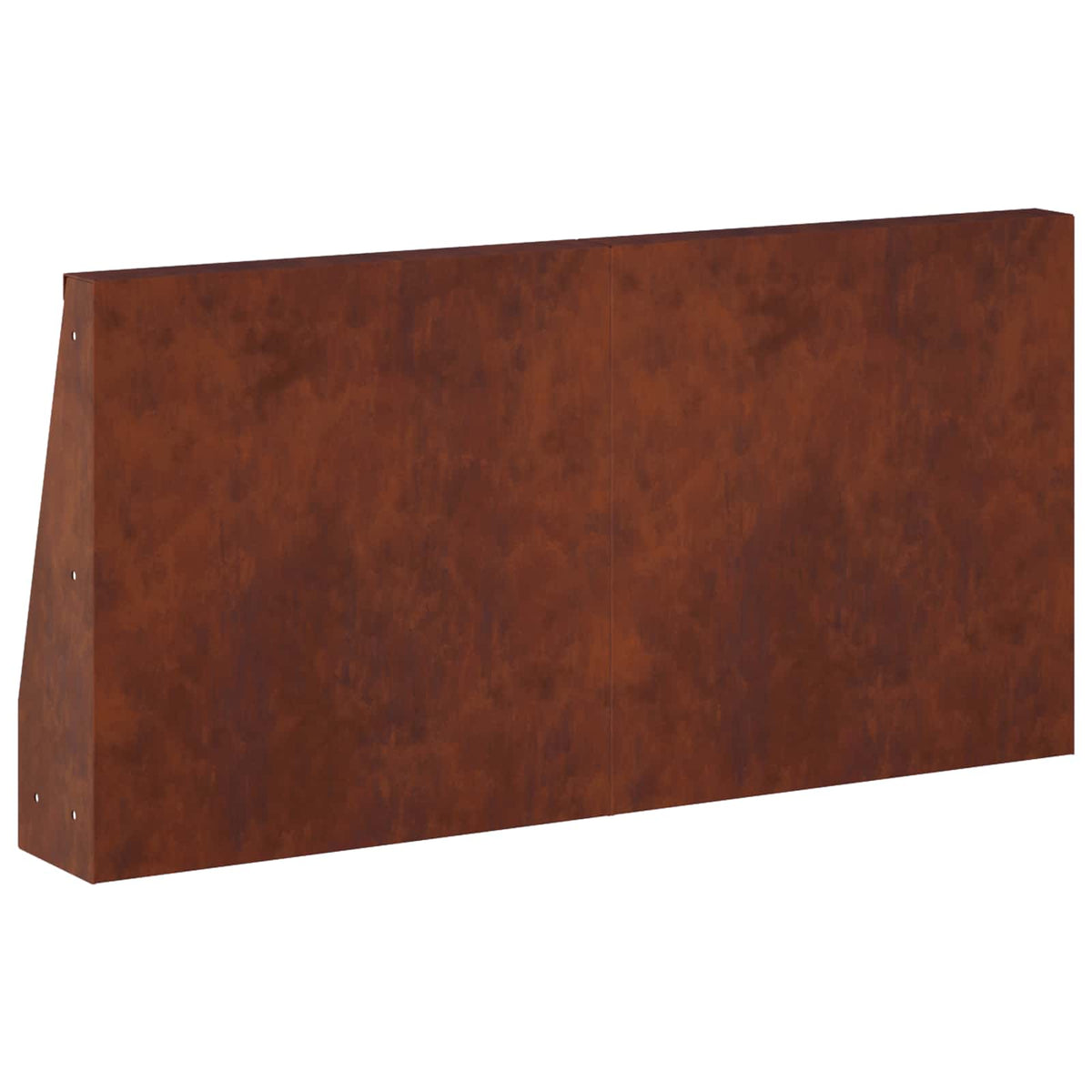 Zid za zadržavanje 2 kom. 40 x 12 x 50 cm Otporni čelik Rđa