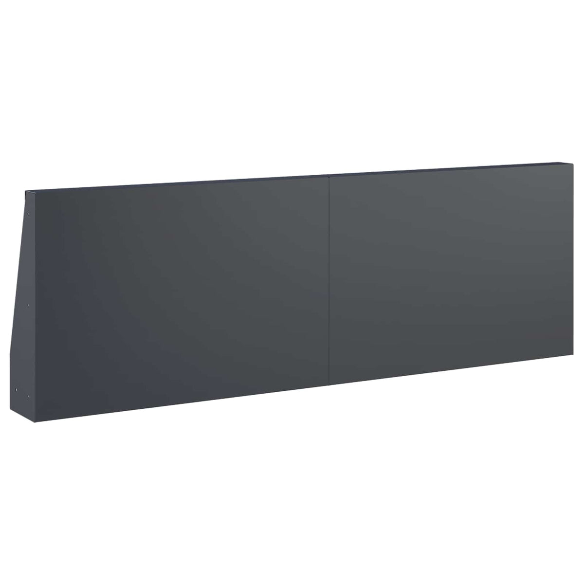Zid za zadržavanje 2 kom. 60 x 12 x 50 cm Čelik Antracit