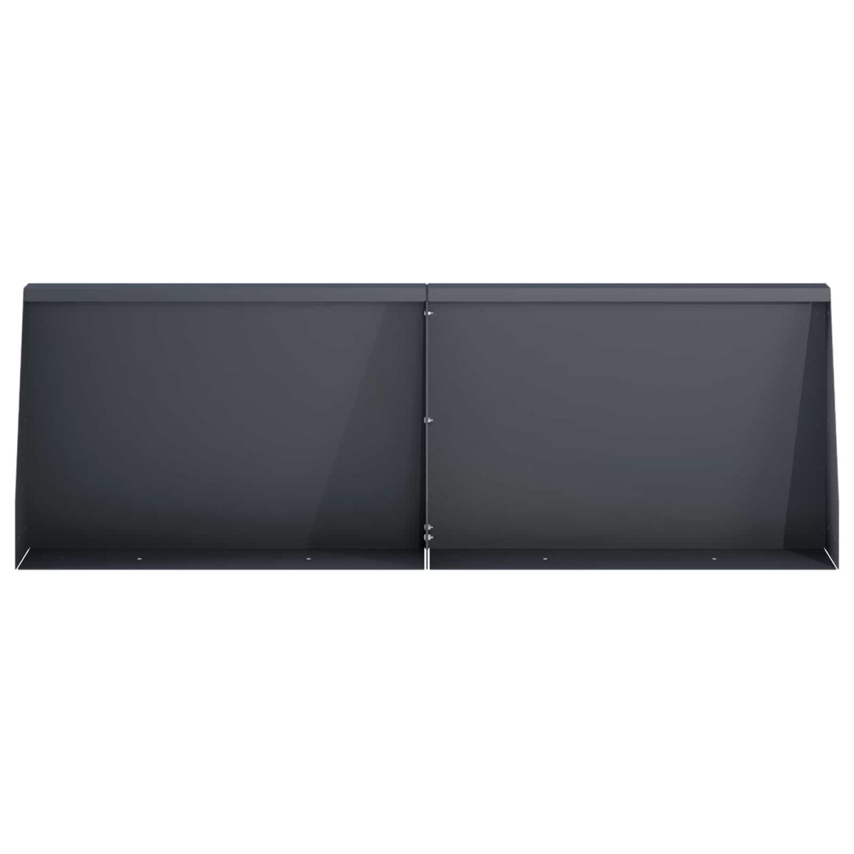 Zid za zadržavanje 2 kom. 60 x 12 x 50 cm Čelik Antracit