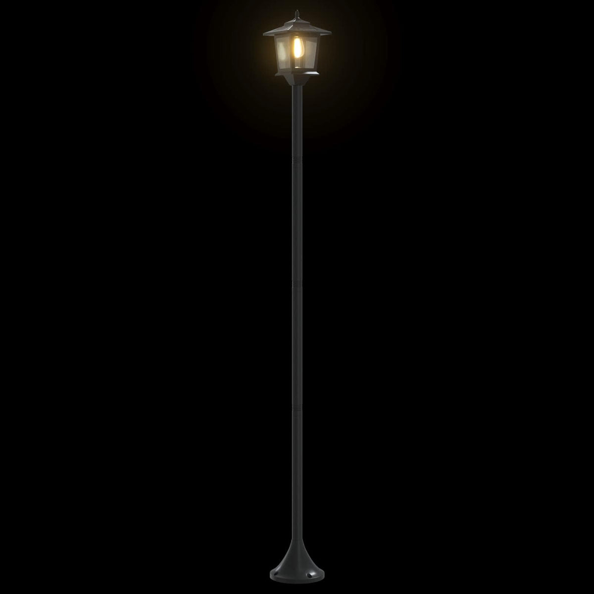 Set uličnih lampi with LED Bulb 2 kom. Crna 16 x 16 x 156 cm