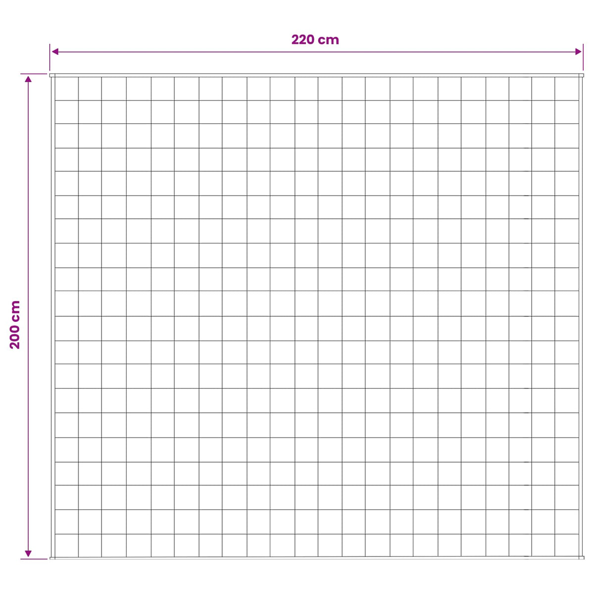 Težak pokrivač Bijela 200 x 220 cm 13 kg 100% Pamuk 205T