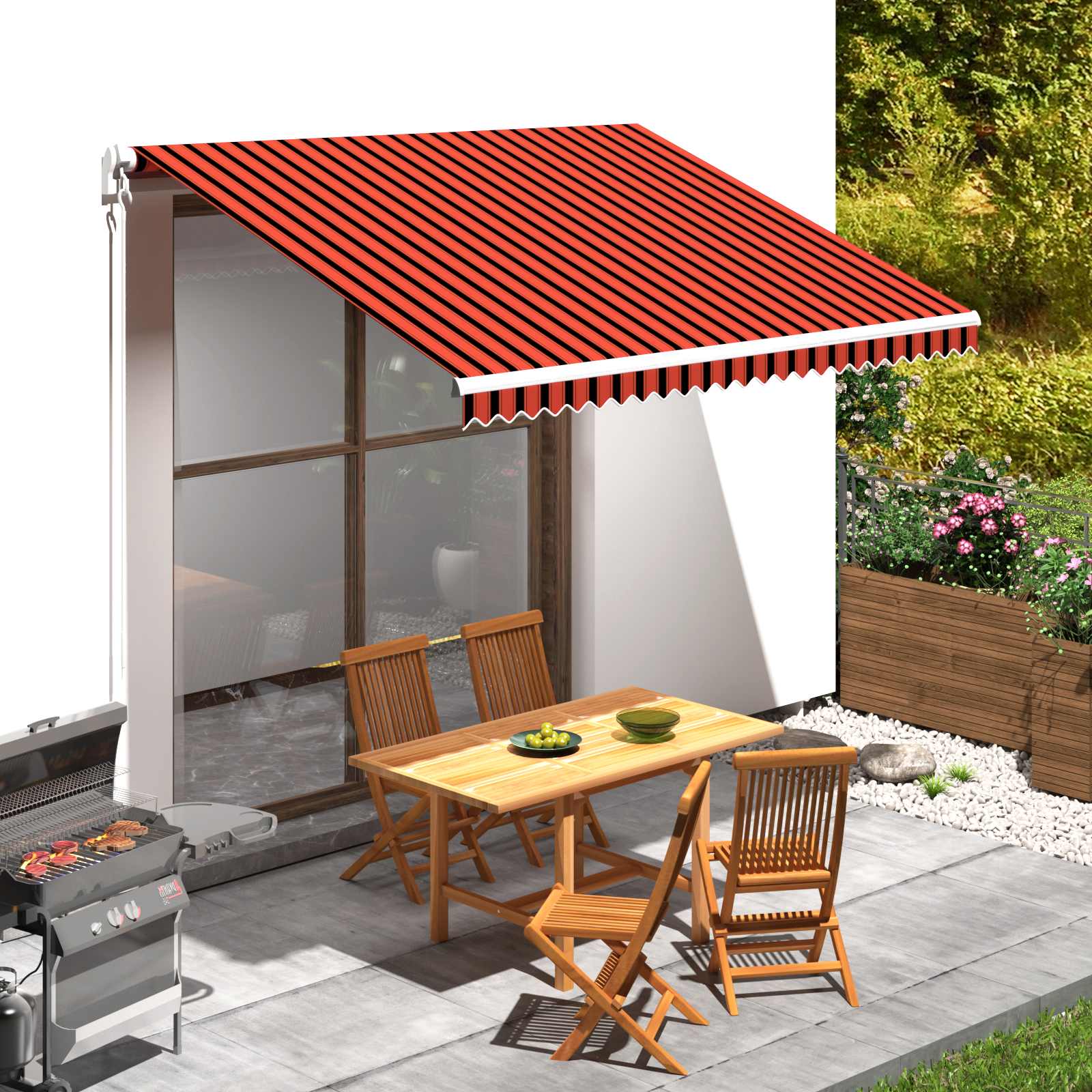 Zamjensko platno za tendu Narančasta i smeđa 350 x 250 cm