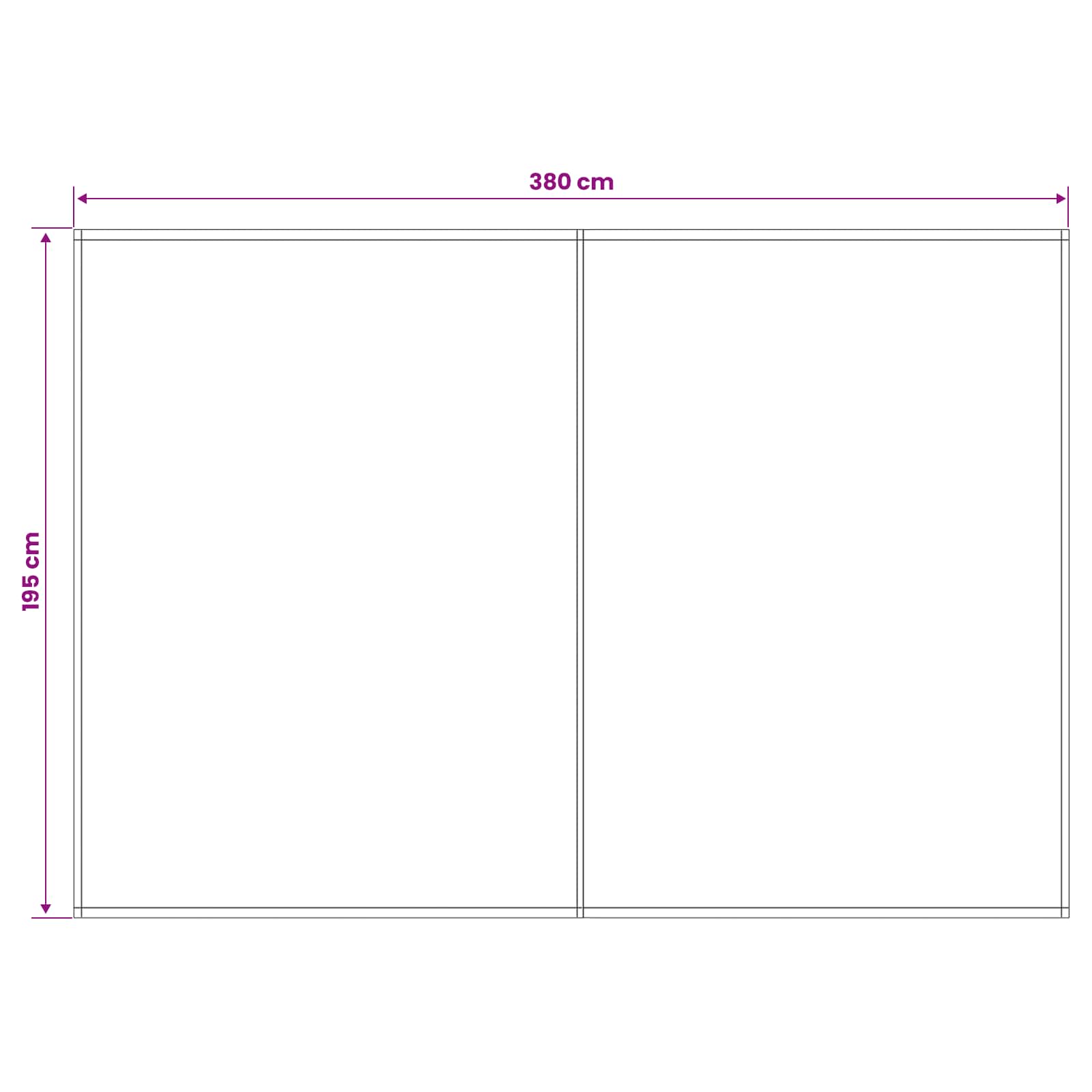 Zamjensko platno za tendu Antracit i bijelo 400 x 200 cm