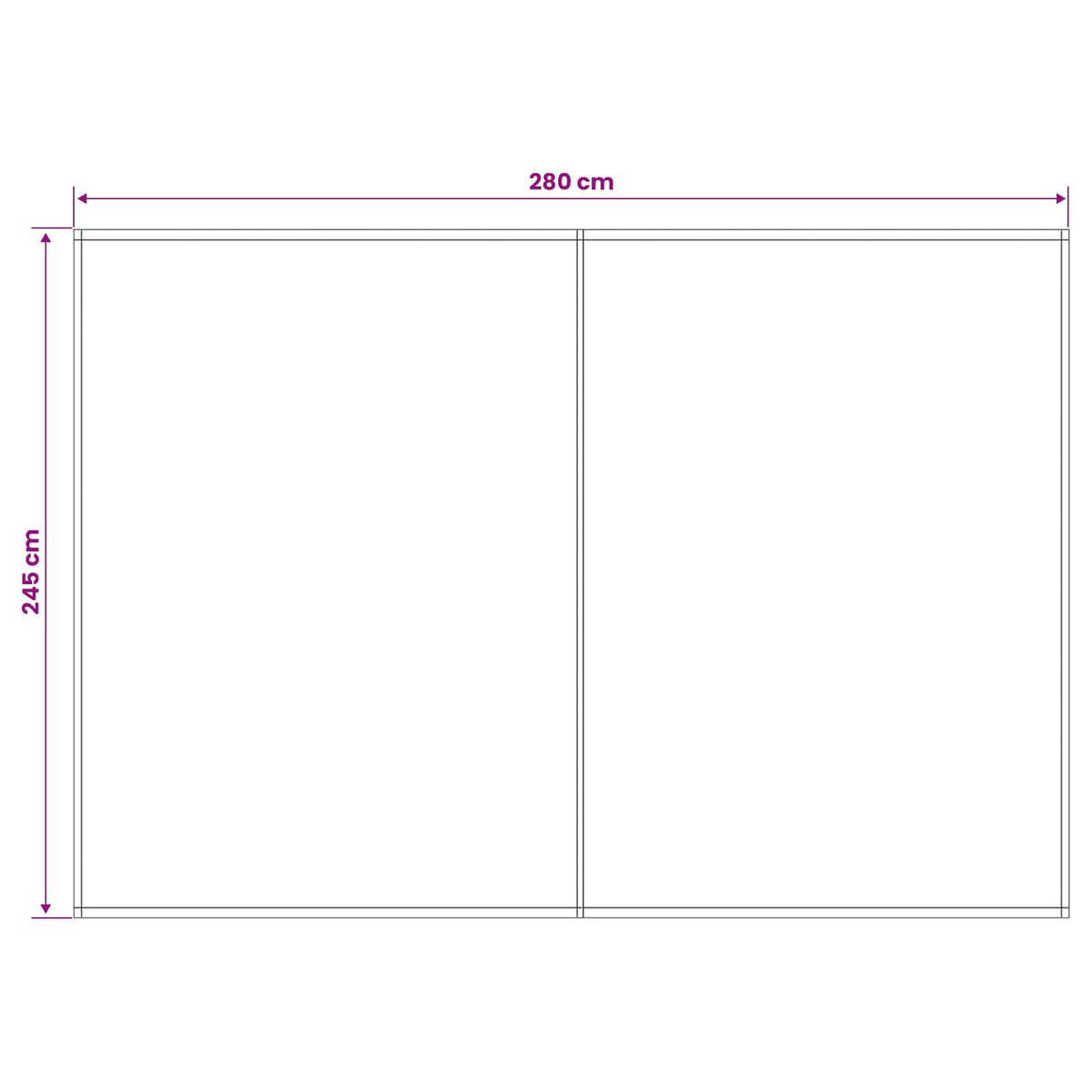 Zamjensko platno za tendu Antracit i bijelo 300 x 250 cm
