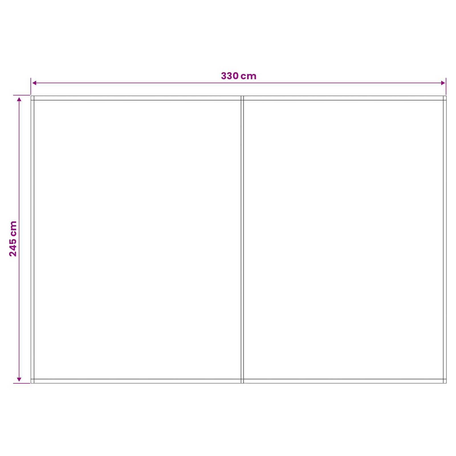 Zamjensko platno za tendu Plava i Narančasta 350 x 250 cm